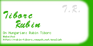 tiborc rubin business card